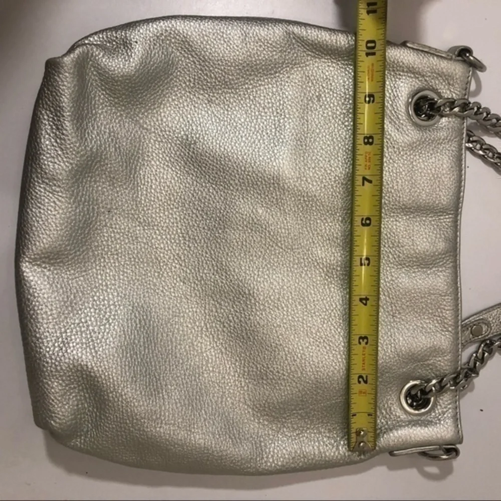 Michael kors silver metallic bag